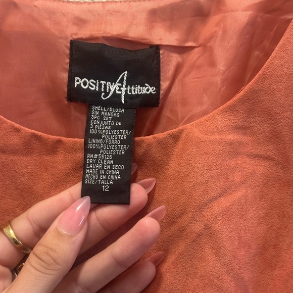 Positively Attitude Burnt Orange Faux Suede Vintage Tank - Picture 5 of 8